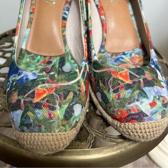 🥂3/$50 Louise et Cie Floral Jamie Espadrilles Wedges size 7 - Picture 3 of 7